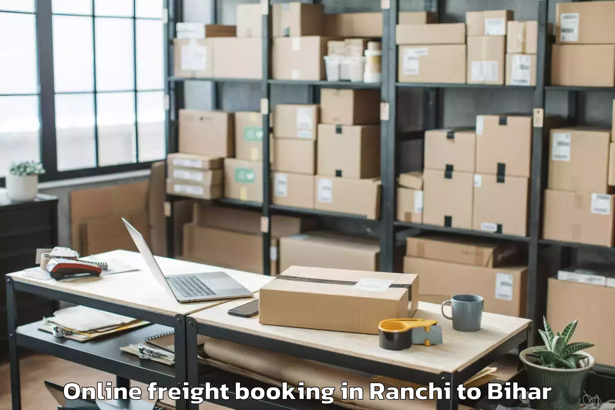 Book Ranchi to Pipra Online Freight Booking Online